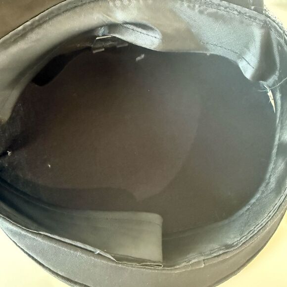 Black Rhinestone Captain Hat Unisex Crystal Bling Party Dance Performance Cap - Picture 7 of 7